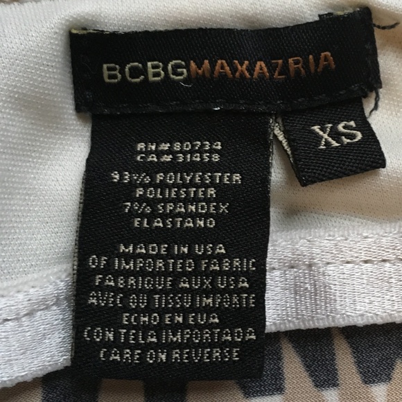 🌷SALE🌷BCBGMaxAzria Halter Bodycon Print Dress XS - Picture 8 of 8